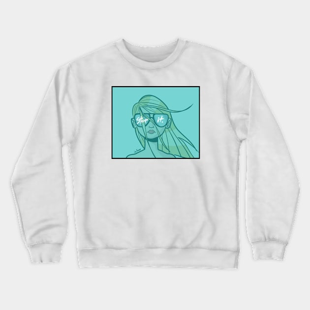 Stop it. Crewneck Sweatshirt by joebowen